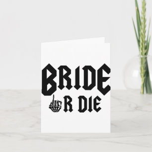 Carte Mariée d'Halloween ou Mourir Prête à Rockenterre l