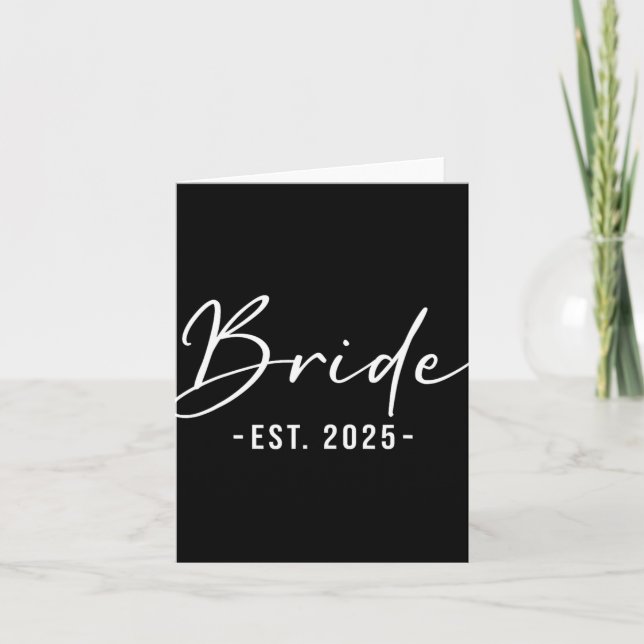 Carte Mariée Est. 2025 Rapprochement de la mariée de se  (Devant)