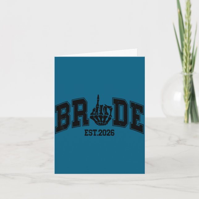 Carte Mariée est 2026 halloween valentine couples gothiq (Devant)