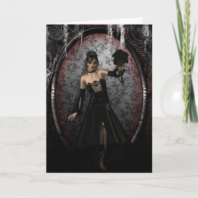 Carte Mariée gothique (Devant)