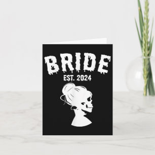 Carte Mariée Groom 2024 Couples de squelette Mariage cor
