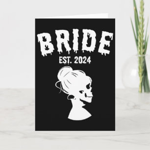 Carte Mariée Groom Squelette Couples Mariage assortis Sa