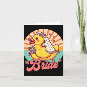 Carte Mariée Mariage nuptiale Bachelorette Rubber Duc