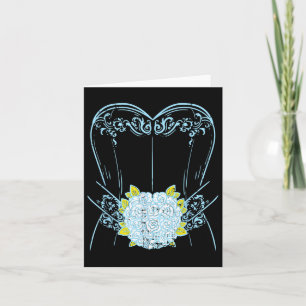 Carte Mariée Mariage robe Bachelorette Groom Party Brida
