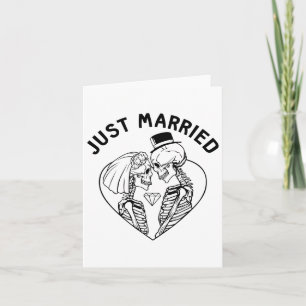 Carte Mariée mariée mariée mariée mariée Skeleton Couple