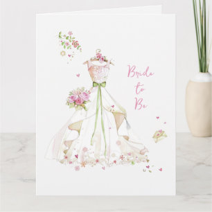 Carte Mariée Rouge de la Mariée à Être en Fleur