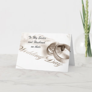 CARTE MARIÉE/SON MARI LE JOUR DE LA NOCE