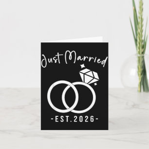 Carte Mariés Bagues de mariage 2026 Couple assorti