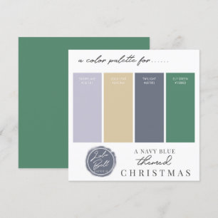 Carte Marine Blue Gold & Green Color