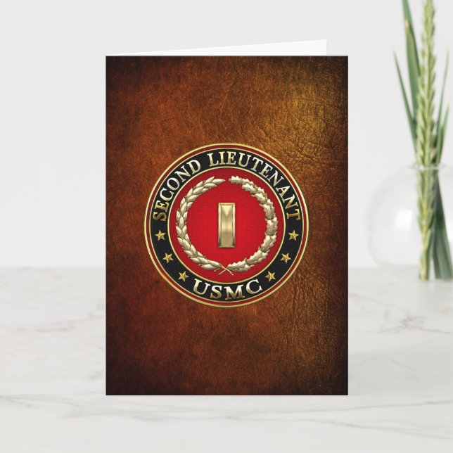 Carte Marines américains : Sous-lieutenant (USMC 2ndLt)  (Devant)