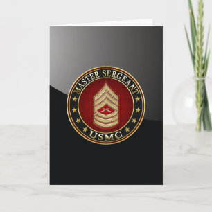 Carte Marines des États-Unis : Sergent-maître (USMC MSgt