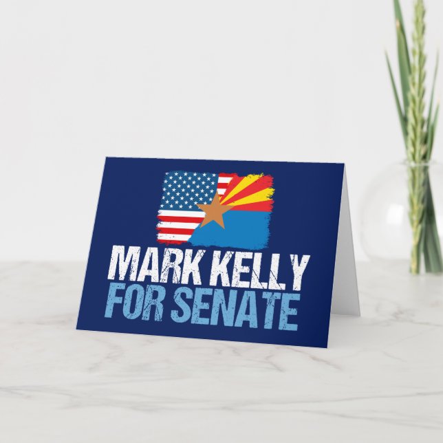 Carte Mark Kelly pour le Sénat Élection Arizona 2022 (Devant)