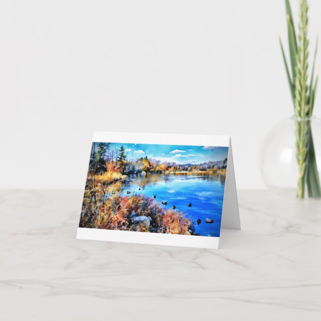 Carte Marla's Water Color Pond card   (Devant)