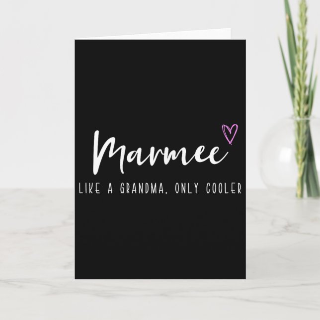 Carte Marmee comme une grand-mère mais en plus cool pour (Devant)