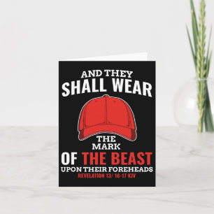 Carte Marque Drôle Anti Trump De La Bête Rouge Casquette