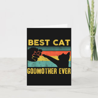 Carte Marraine de chat vintage chats joyeuse fête des mè