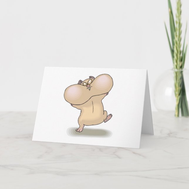 Carte marrant jouet hamster (Devant)