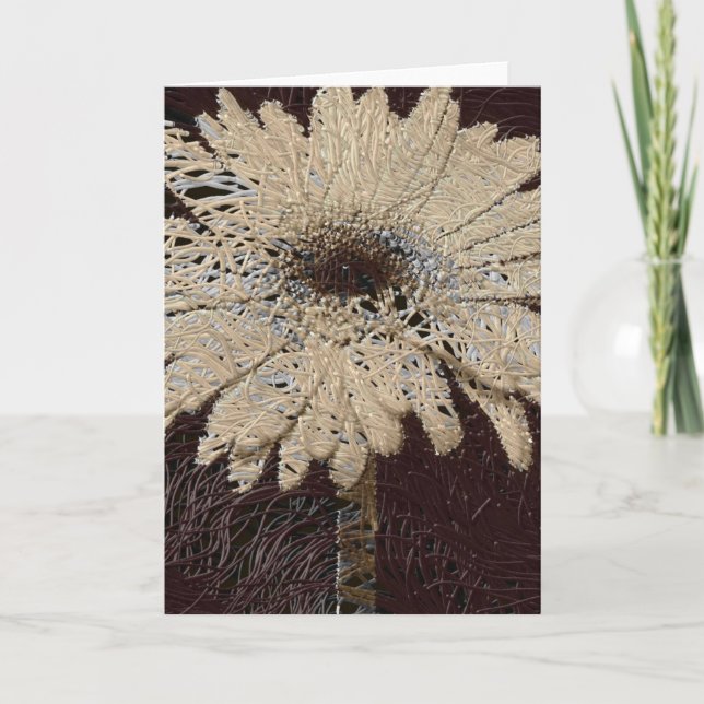 carte marron couleur marron qui pense à vous (Devant)