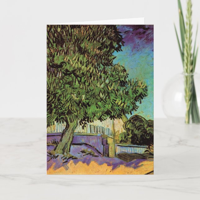 Carte Marronnier en fleurs par Vincent van Gogh (Devant)
