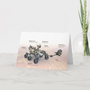 Carte Mars La Persévérance Rover Avec Instruments