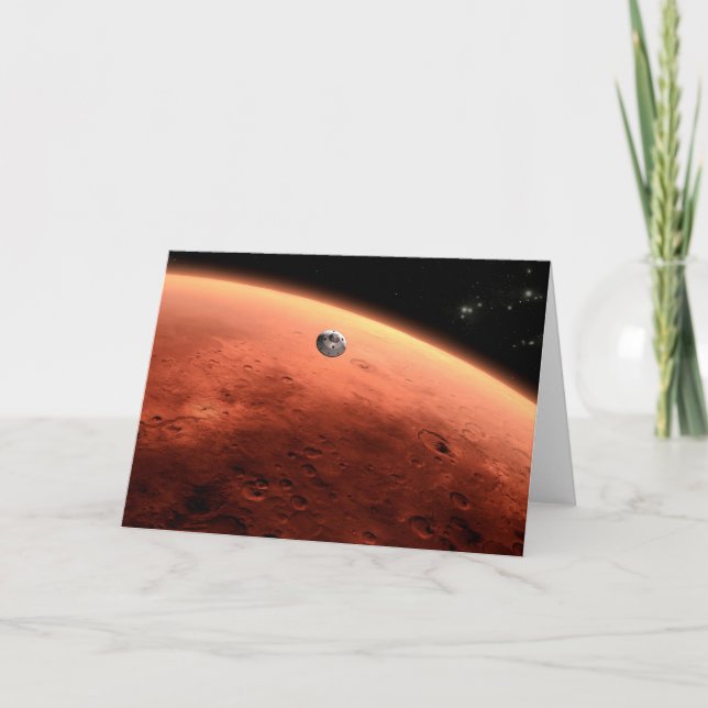 Carte Mars Science Laboratory approchant Mars. (Devant)