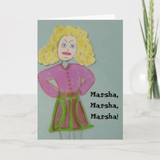 Carte Marsha, Marsha, Marsha !