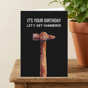Carte Marteau Drôle Rustique Marteau Anniversaire Homme