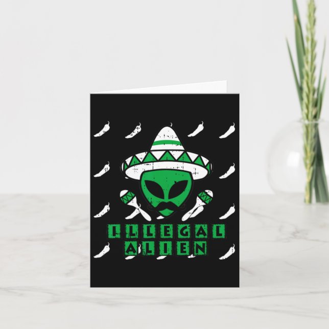 Carte Martian Alien illégal Zone mexicaine-51 Hallowee a (Devant)