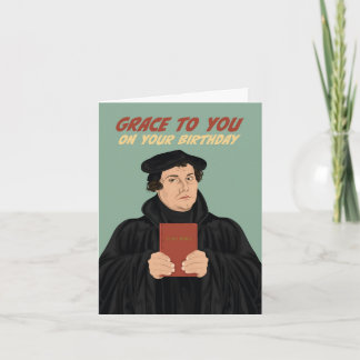 Carte Martin Luther Grace À Vous Anniversaire