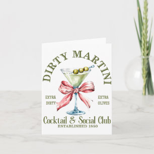Carte Martini Dirty Bachelorette Tail Club Martini Boiss