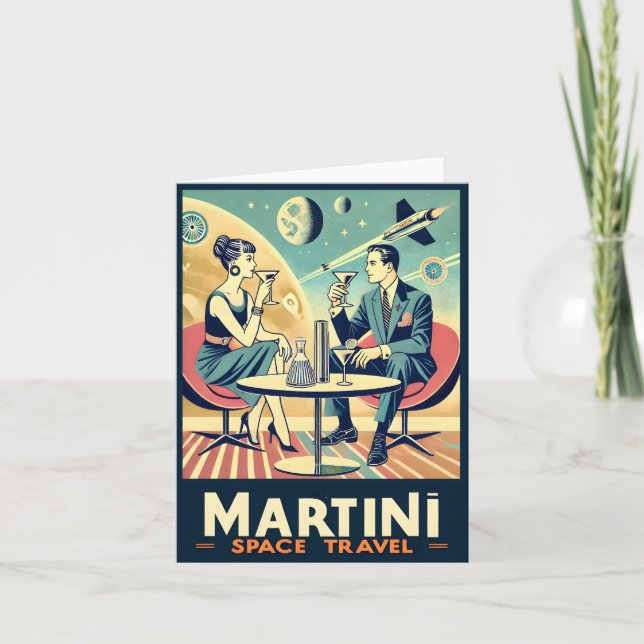 Carte Martini Space Travel Affiches de l'équipage de con (Devant)