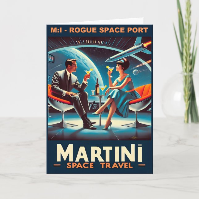 Carte Martini Space Travel Poster Rogue Space Port (Devant)