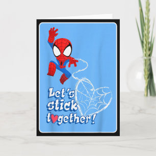 Carte Marvel Spider-man Restons Ensemble Saint-Valentin 