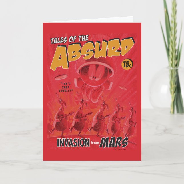 Carte MARVIN MARTIAN™ Retro Invasion from Mars Comic (Devant)