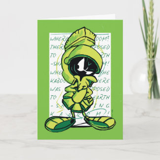Carte MARVIN THE MARTIAN™ - Croquis
