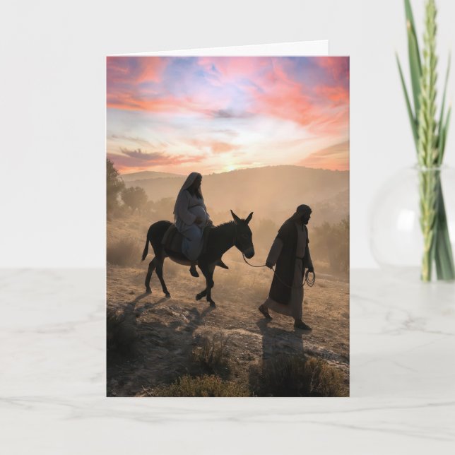Carte Mary and Joseph Traveling To Bethlehem (Devant)