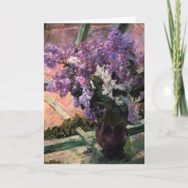 Carte Mary Cassatt - Lilas dans une fenêtre (Devant)