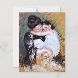 Carte Mary Cassatt peinture - Mère et Enfant