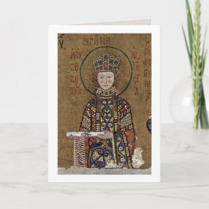 Carte Mary couronnée avec le Christ par Mosaicist