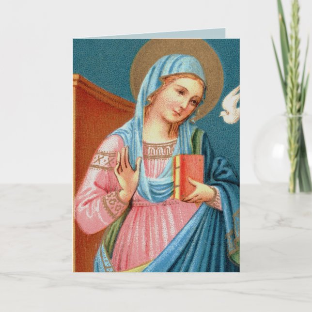 Carte Mary, de l’Annonciation de F. Lippi (Détail; M 038 (Devant)