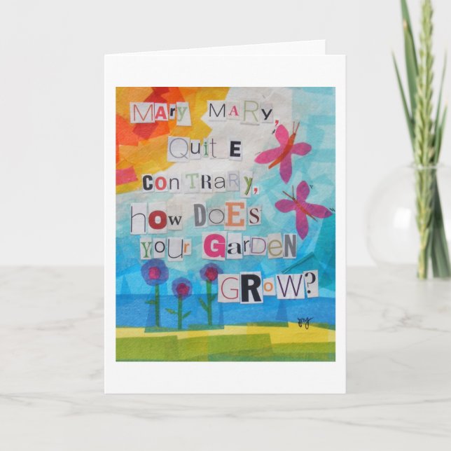 Carte Mary Mary Assez Contraire (Devant)