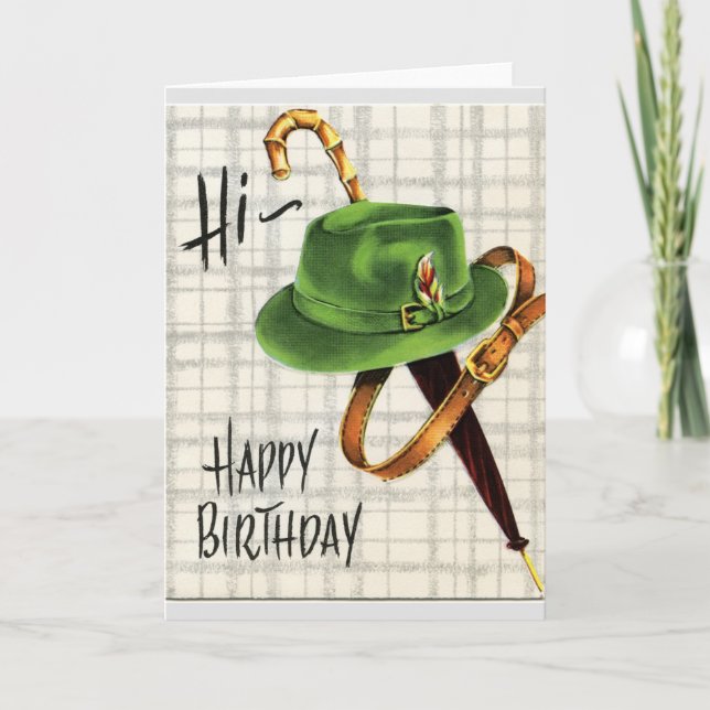 Carte Masculine Joyeux anniversaire (Devant)