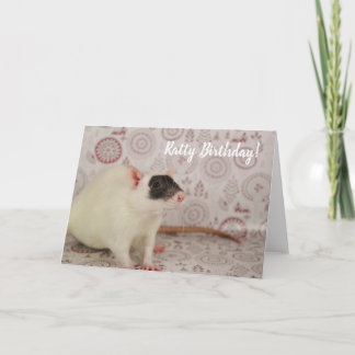 Carte Masked Rat - Ratty Birthday