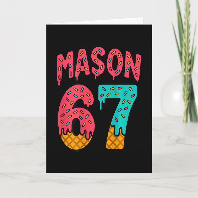 Carte Mason 67 Glace Mignon Mème Six Sept (sur Ck)  (Devant)