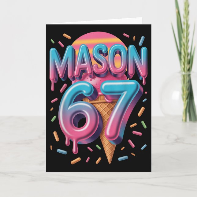 Carte Mason 67 Mème Crème Glacée Bysebyll Drip _1  (Devant)