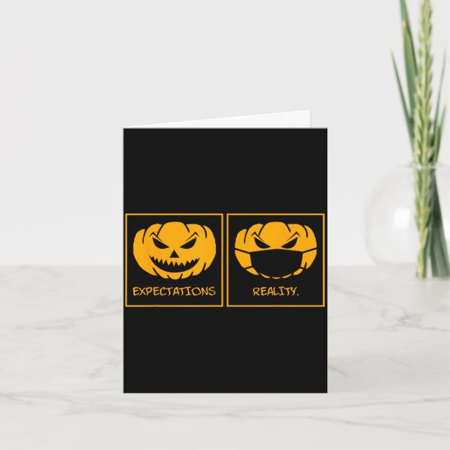 Carte Masque de citrouille jack o lantern réalité des at (Devant)