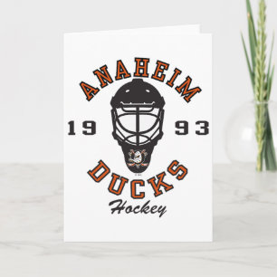 Carte Masque de hockey des Ducks d'Anaheim Blanc Officie