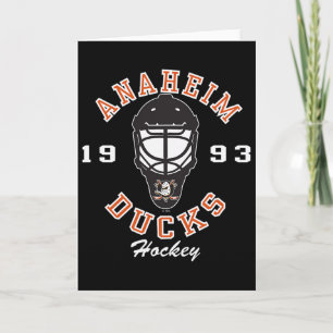 Carte Masque de hockey des Ducks d'Anaheim Noir Officiel