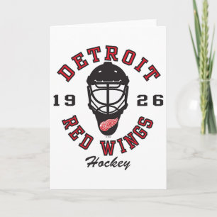 Carte Masque de hockey des Red Wings de Détroit Blanc Of
