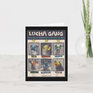 Carte Masque de lutte de chiots Lucha Libre Mexique Luch